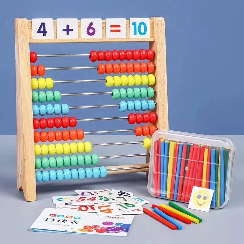 Abacus Counting Bead - لعبة العد الخشبية المعداد مونتيسوري التعليم