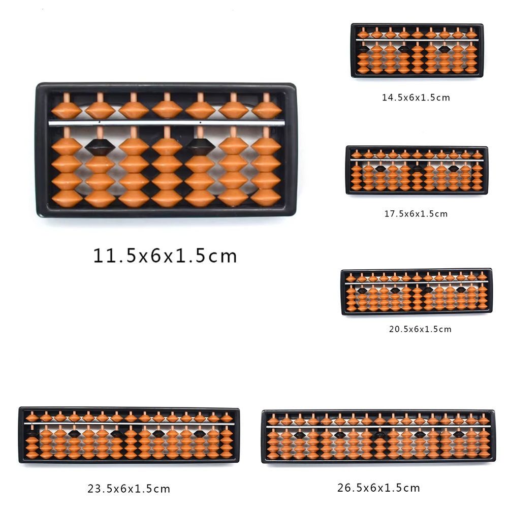 Abacus Counting Bead - المعداد البلاستيكي الجديد 7/9/11/13/15/17 أرقام حبة