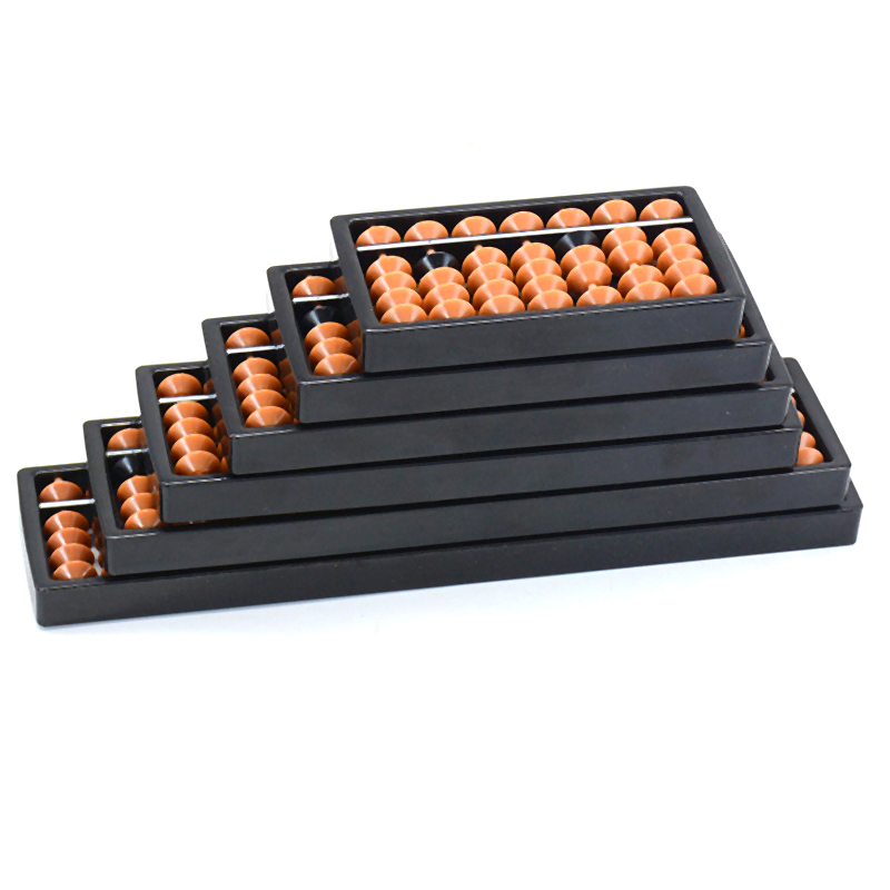 Abacus Counting Bead - أباكوس بـ 7/9/11/13/15/17 قضيبًا، خرز بني