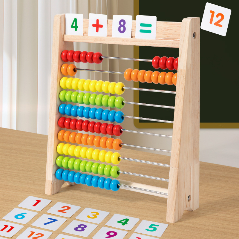 خرز خشبي للعد، ألعاب مونتيسوري - مراجعة Abacus Counting Bead وسعره