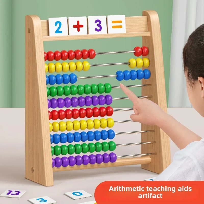 لعبة تعليمية خشبية للأطفال على - مراجعة Abacus Counting Bead وسعره
