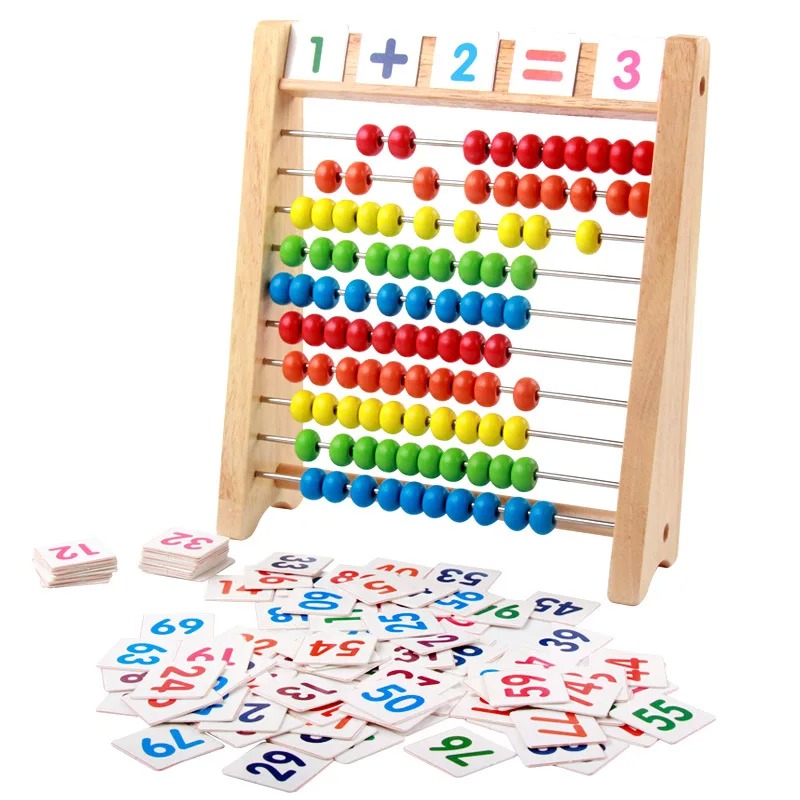 لعبة تعليمية خشبية للأطفال على - مراجعة Abacus Counting Bead وسعره
