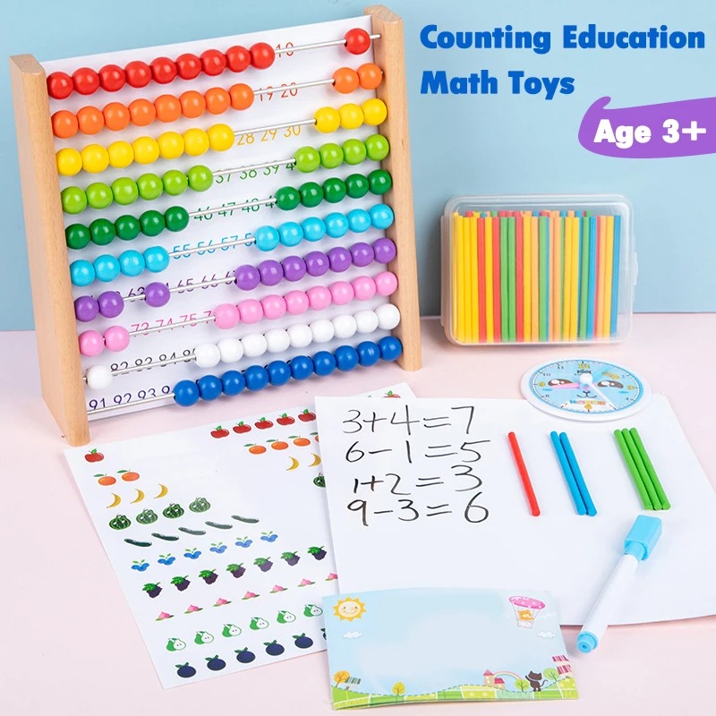 لعبة تعليمية خشبية للأطفال على - مراجعة Abacus Counting Bead وسعره