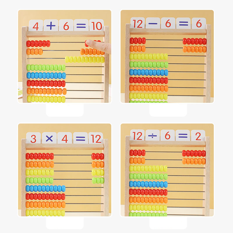 لعبة العد الخشبية المعداد مونت - مراجعة Abacus Counting Bead وسعره