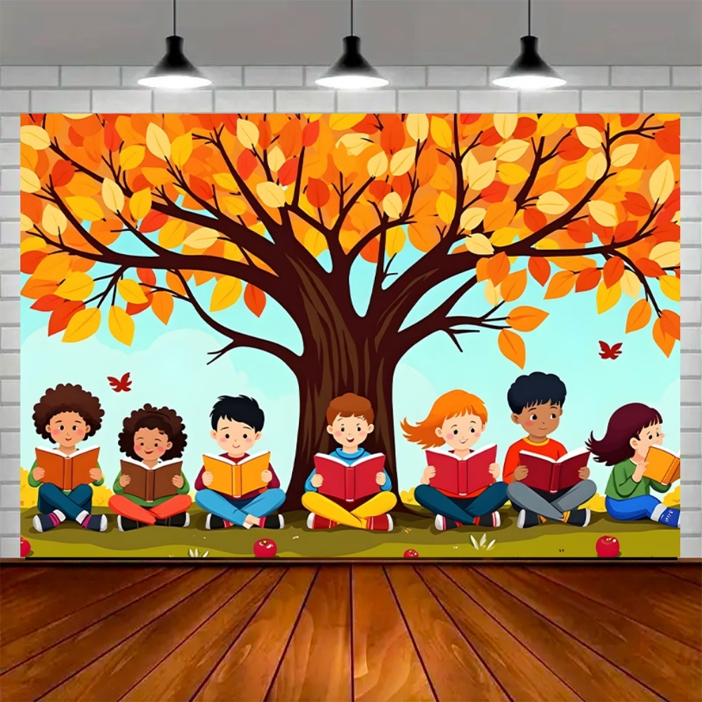 خلفية زينة لحفلة يوم القراءة ا - مراجعة Kids Education Banner وسعره