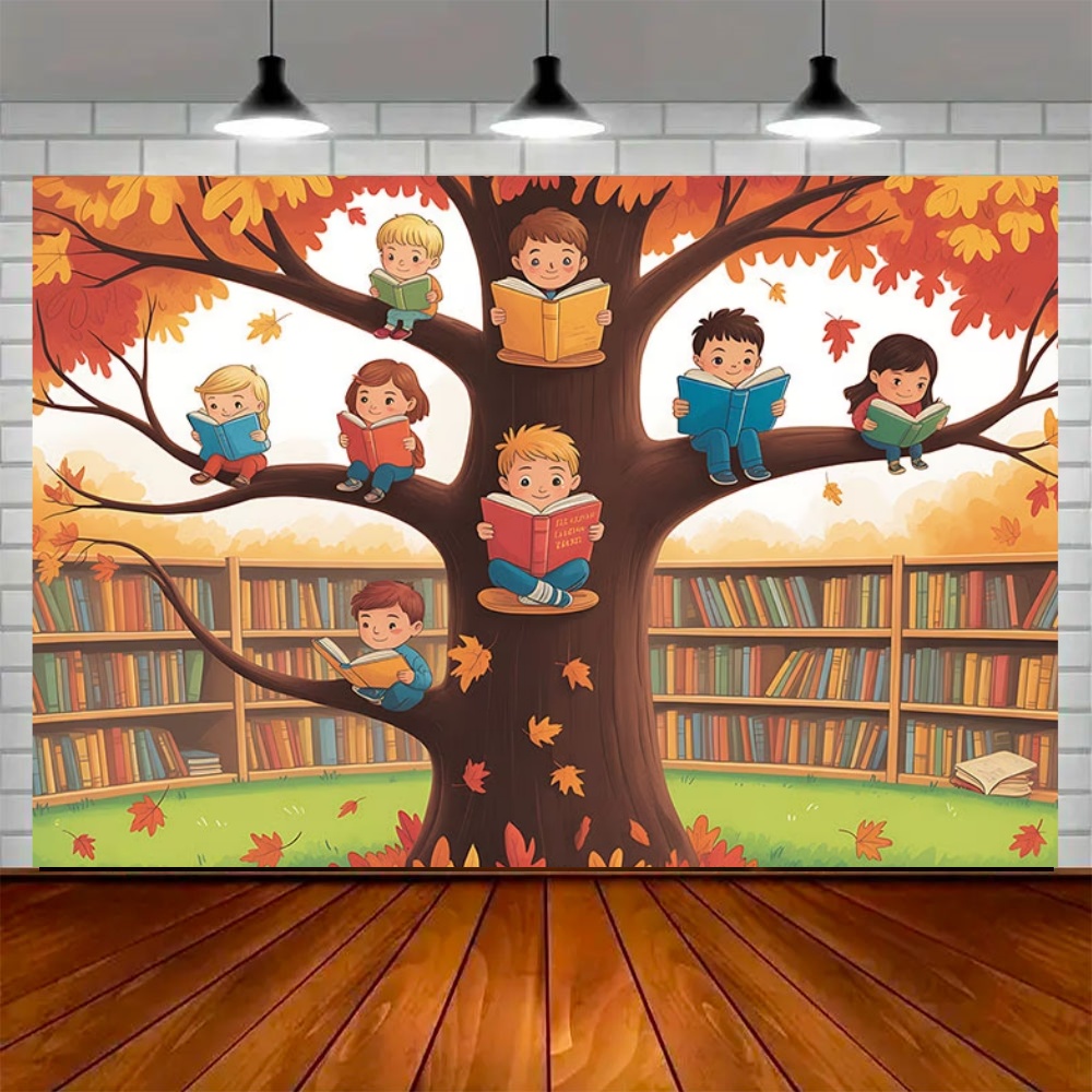 خلفية زينة لحفلة يوم القراءة ا - مراجعة Kids Education Banner وسعره
